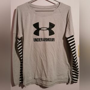 2/15$ Under Armour Grey Long Sleeve Shirt